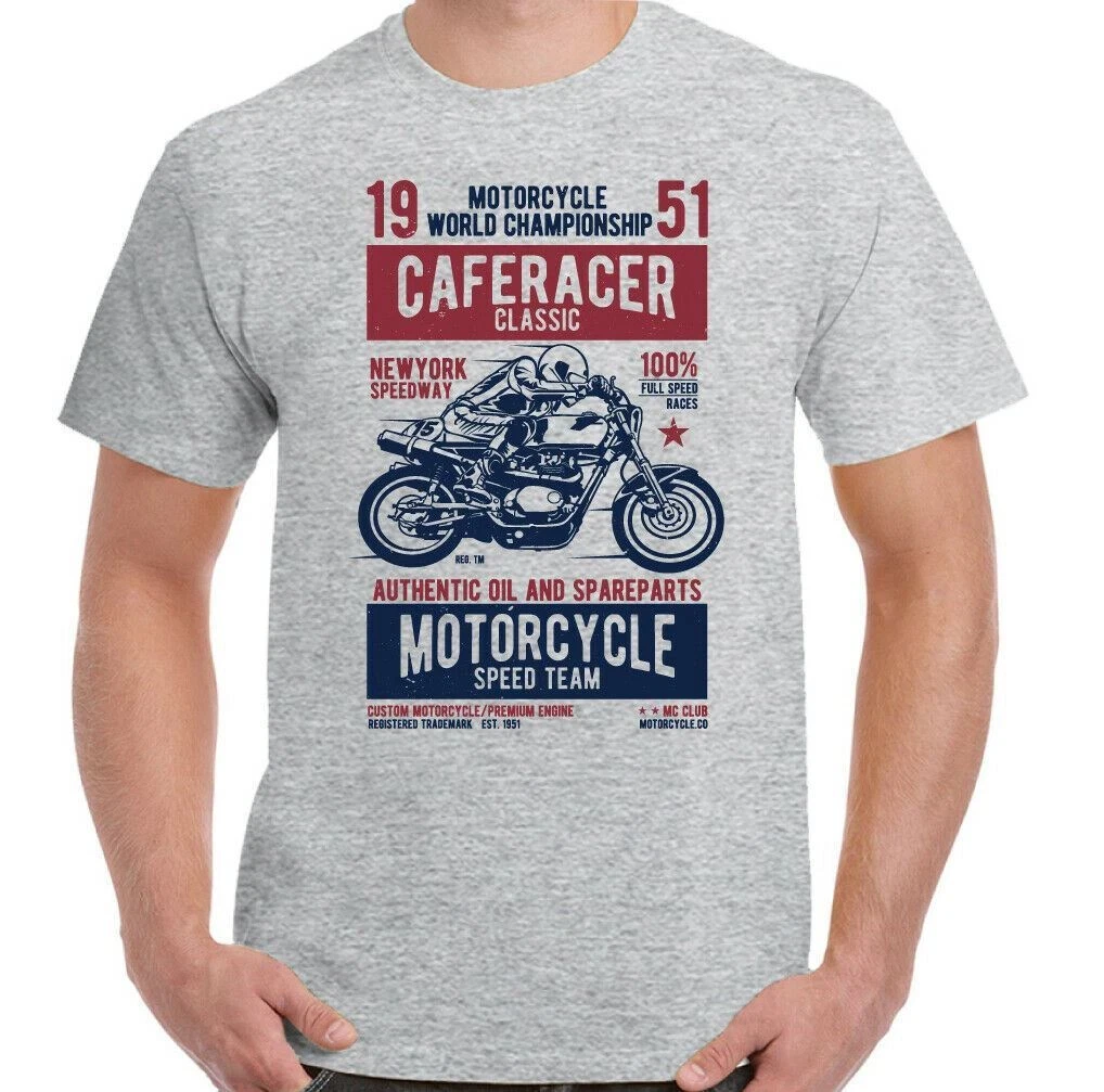 

Cafe Racer T-shirt - 51 - Men's Motorcycle Racer Clothing - Outdoor Sports, Travel and Daily Wear T-shirt