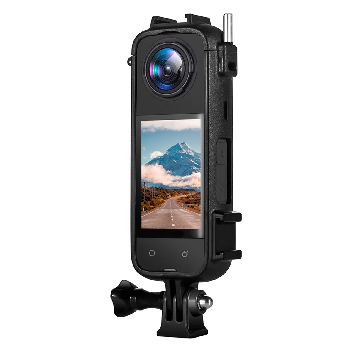 Per Insta360 X4 Frame Cold Shoe telaio protettivo in plastica multifunzionale Frame Cage Action Camera