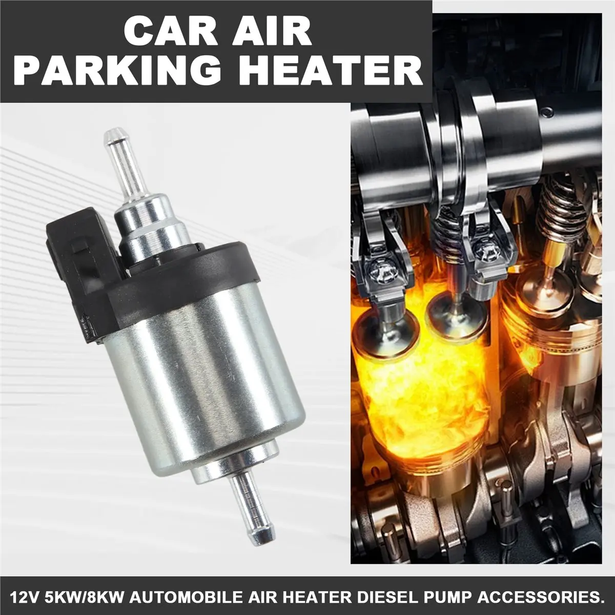 #49V 22ml Ultra Quiet Fuel Pump Car Heater Diesel Pump,Car Heater Diesel Pump,(Plastic)