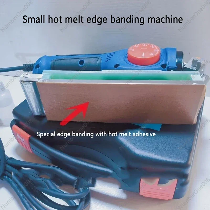 Self-Adhesive Edge Banding 220V Woodworking Portable Edge Banding Machine Adjustable Temperature Wood PVC Manual Edge Bander