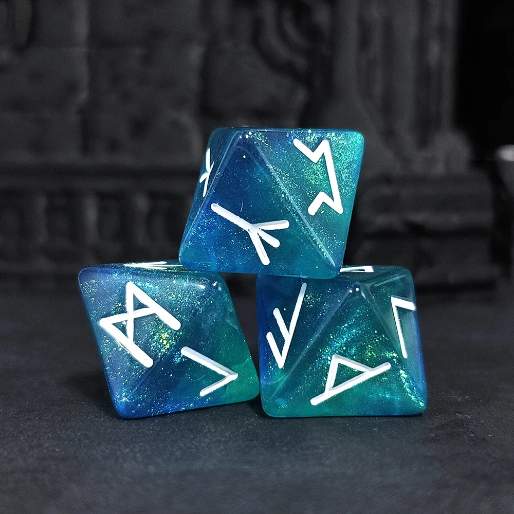 Mystical Zodiac Astrology Dice Set, 12PCS D8 Divination Dice for Tarot, Astrology Readings & Spiritual Practices