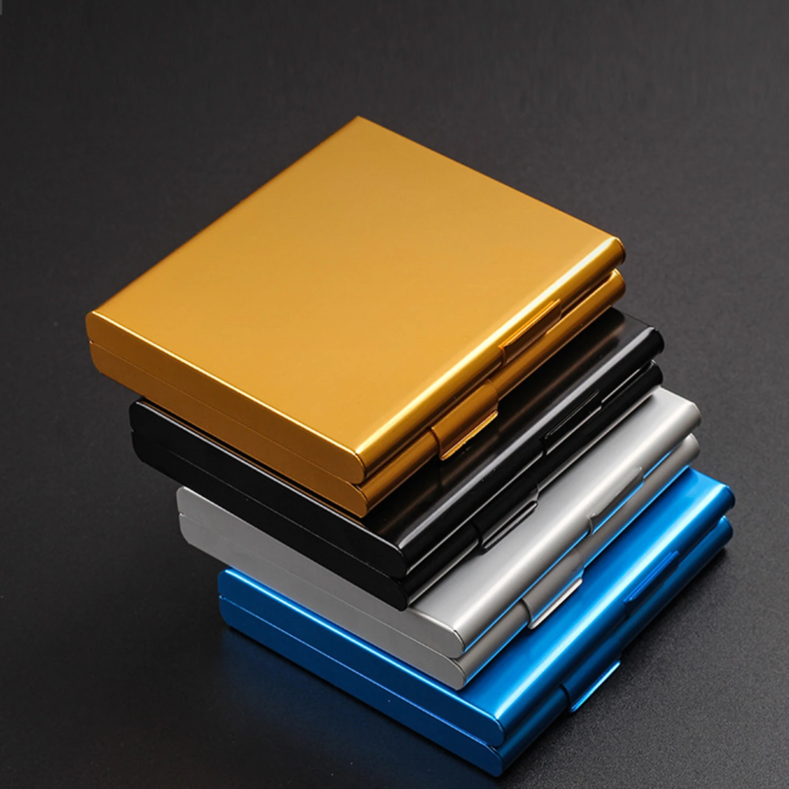 Cigarette Box Automatically Pop Large Cigarette Boxes Flip Cover Modern Aluminum Alloy Cases Gifts For Father Husband Brothers