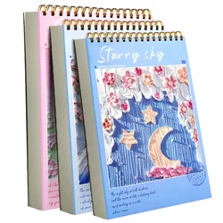A4 Professional Sketchbook Drawing Notepad Classic Cover Starry Night Painting Art Supply Drawing Pad Art school supplies