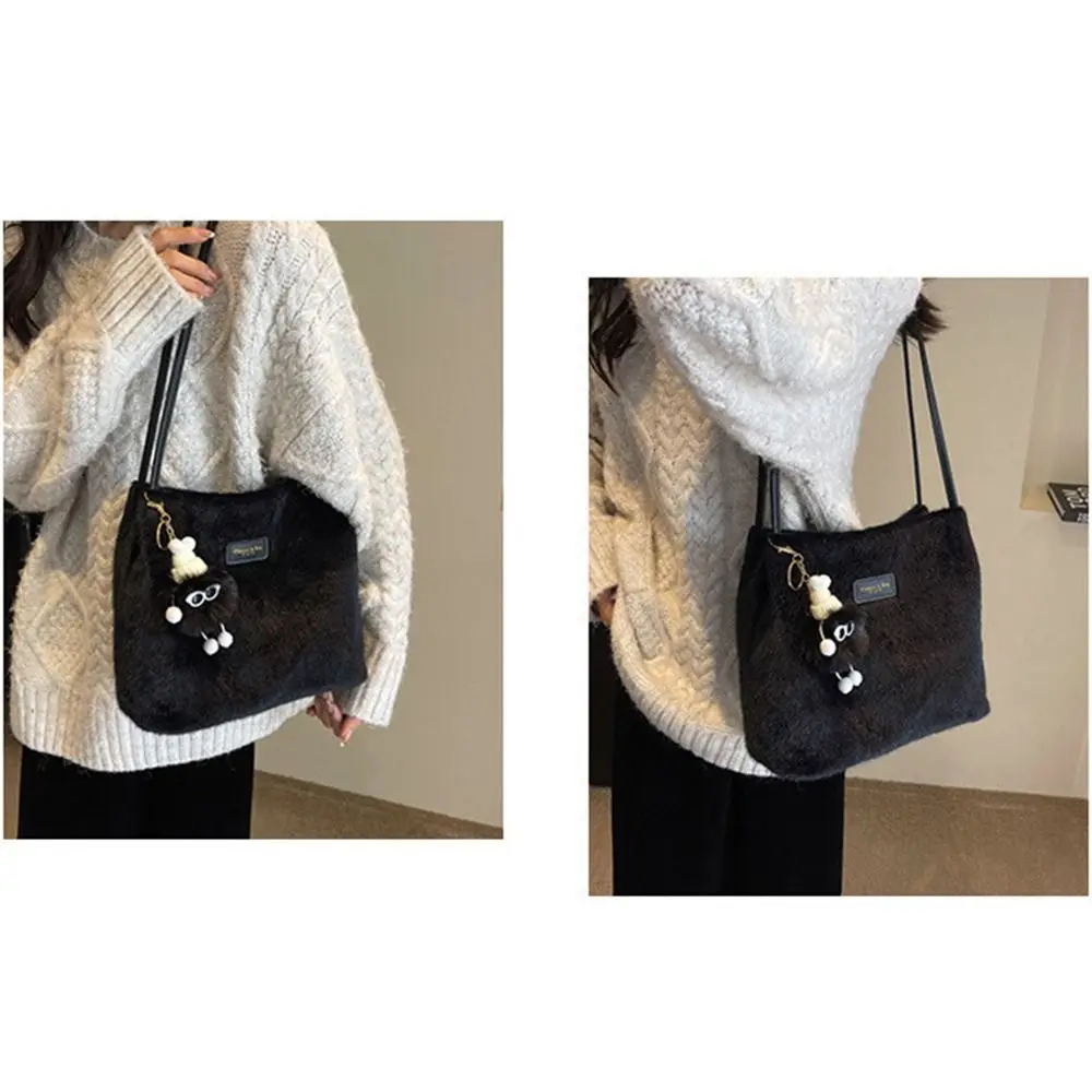 

Casual Soft Large Capacity Tote with Handle Buckle Closure Women's Handbag Portable Comfortable Underarm Bag Travel