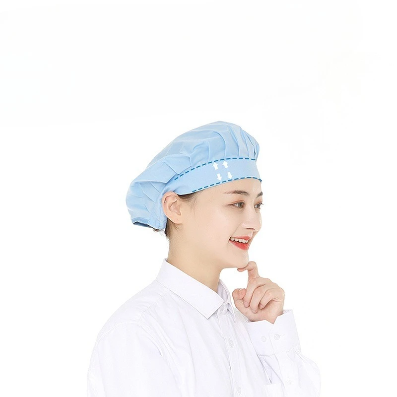 Cantina restaurante gorra antipolvo de malla transpirable taller de fábrica sombrero de trabajo multicolor cocina humo Chef sombrero