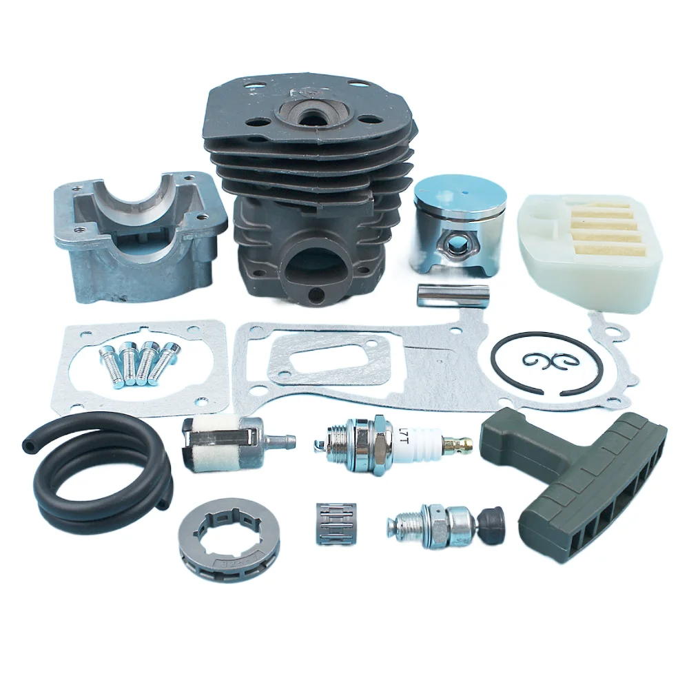 44mm Cylinder Piston Engine Pan Gasket Kit For Jonsered CS 2141 2145 2149 2150 2152 Chain Saw Nikasil Plated More Repair Parts