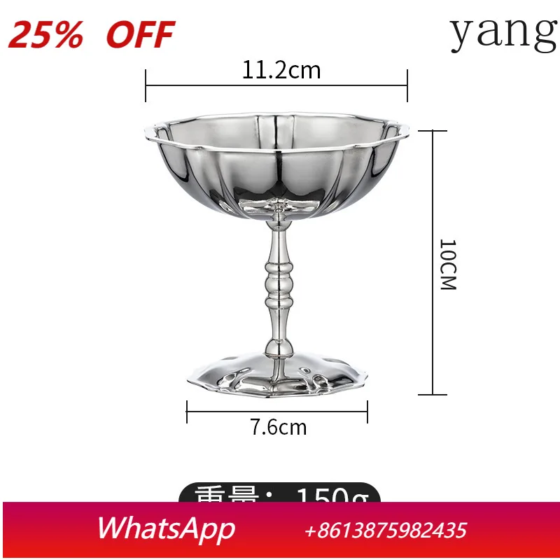 CX Stainless Steel Snack Bowl Pudding Cup Snack Saucer