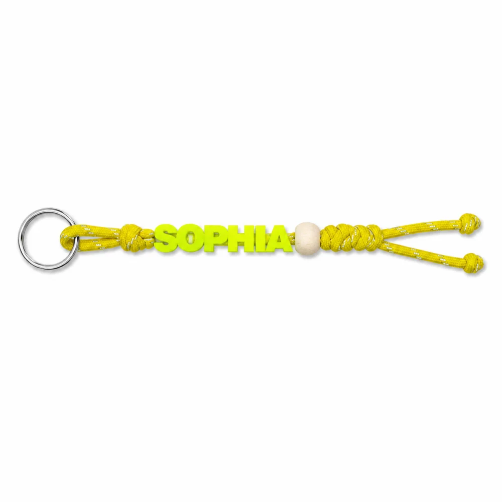Personalised Handmade Braided Cord Keychain