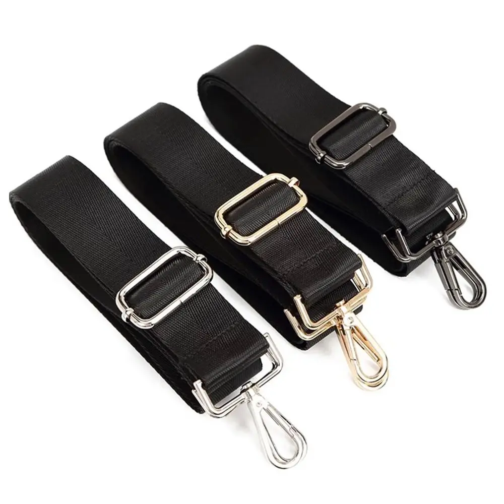 Bag Accessories Adjustable Bag Strap Nylon Black Handbag Strap Handbag Handle Crossbody Bag