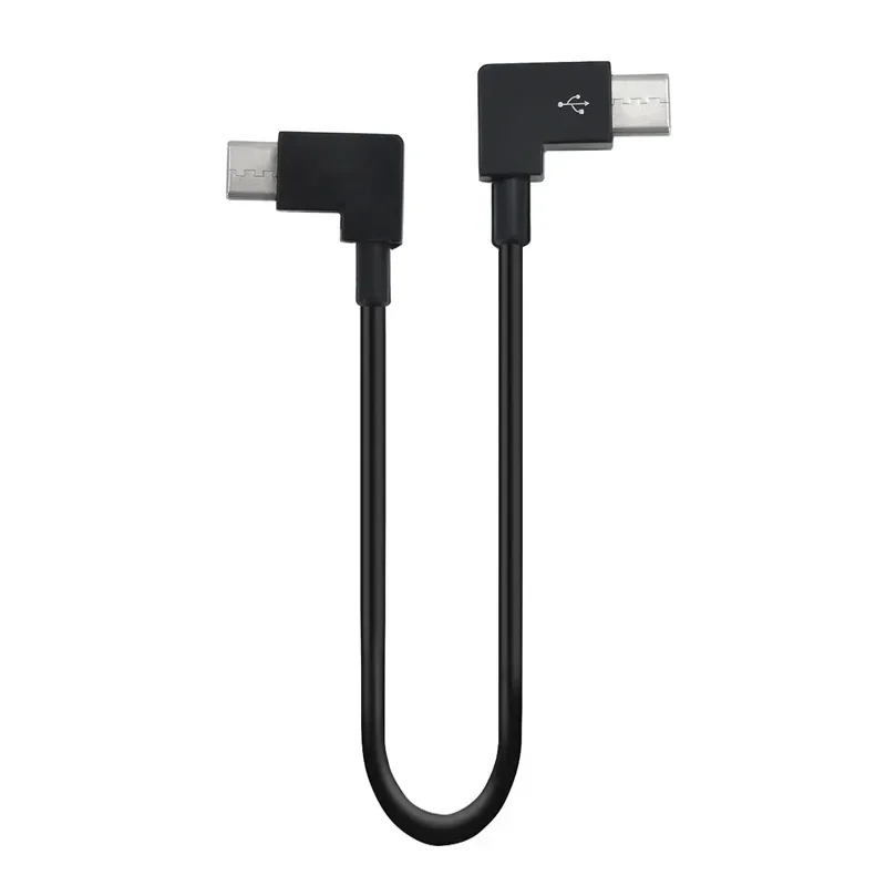 20cm kabel USB dla typu C krótki 2.4A kabel szybkiego ładowania kabel danych Micro USB 90 stopni USB C dla wszystkich smartfonów