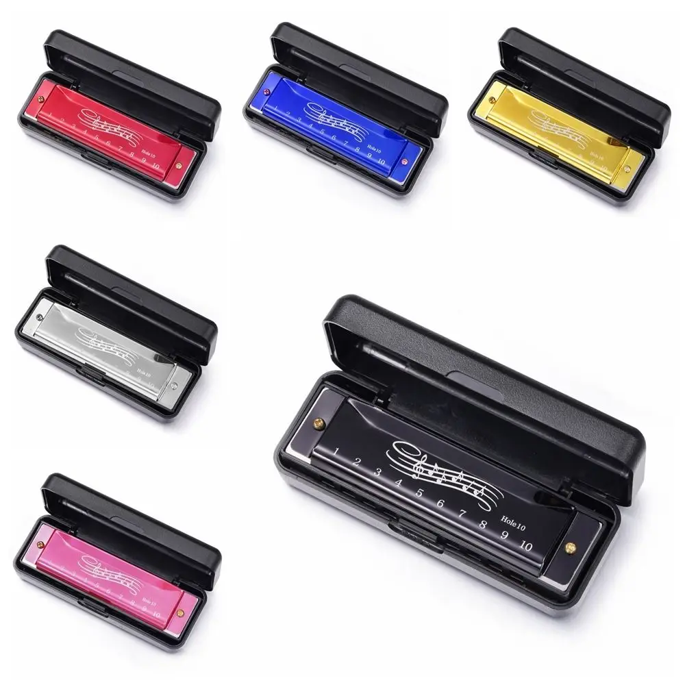 دائم ABS البلوز هارمونيكا معدن مستطيل للمبتدئين الهدايا التعليمية آمنة لعبة هارمونيكا للأطفال