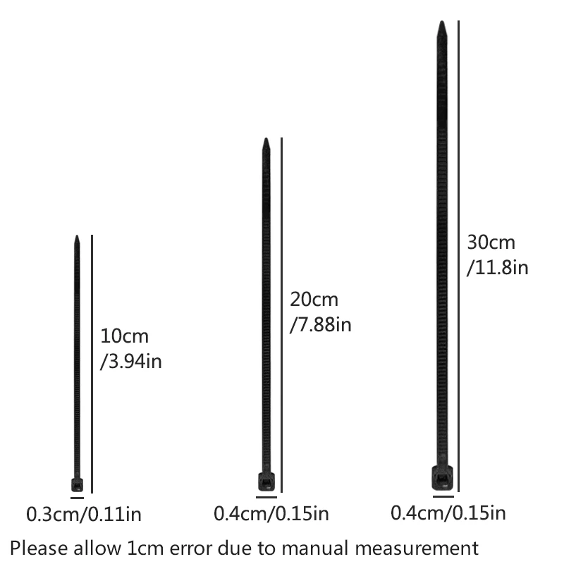 Self-locking cable ties, plastic cable ties, wire bundling belts, miscellaneous wire organizer cable ties, versatile and durable