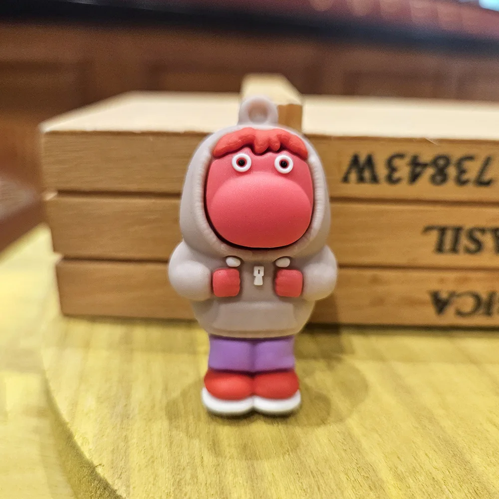 Miniso Cartoon Animation Inside Out Figure Key Chain Pendant Three-dimensional Soft Plastic Small Gift Kawaii Gifts Girl Boy