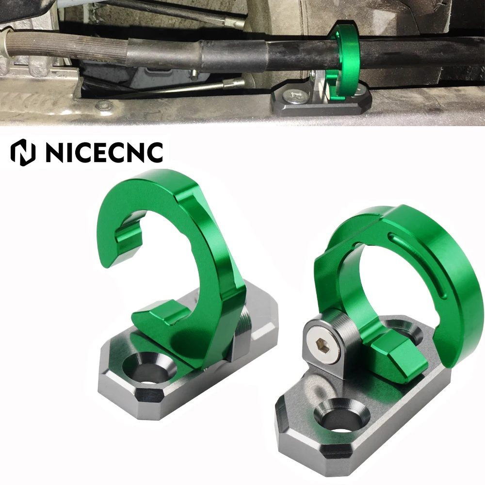 

NICECNC Rear Brake Line Hose Cable Clamp Holder For Kawasaki KX 80 85 100 125 250 500 KLX 140 140G 250 250S 250R 300R 650 KDX250