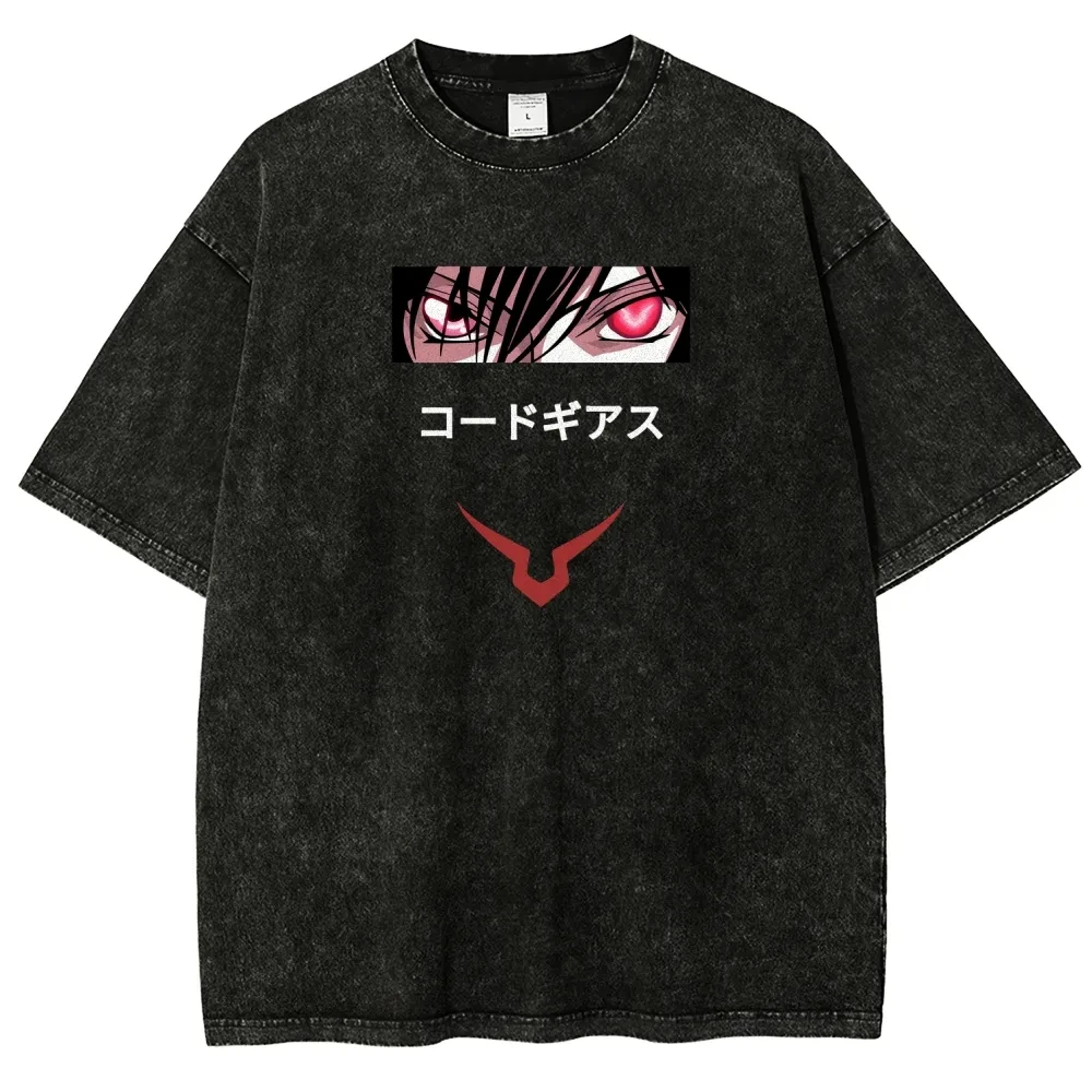 

Футболка Jujutsu Kaisen Нанами Кэнто из винтажного выстиранного хлопка, унисекс, летняя, оверсайз, уличный стиль, с коротким рукавом, аниме, 2026