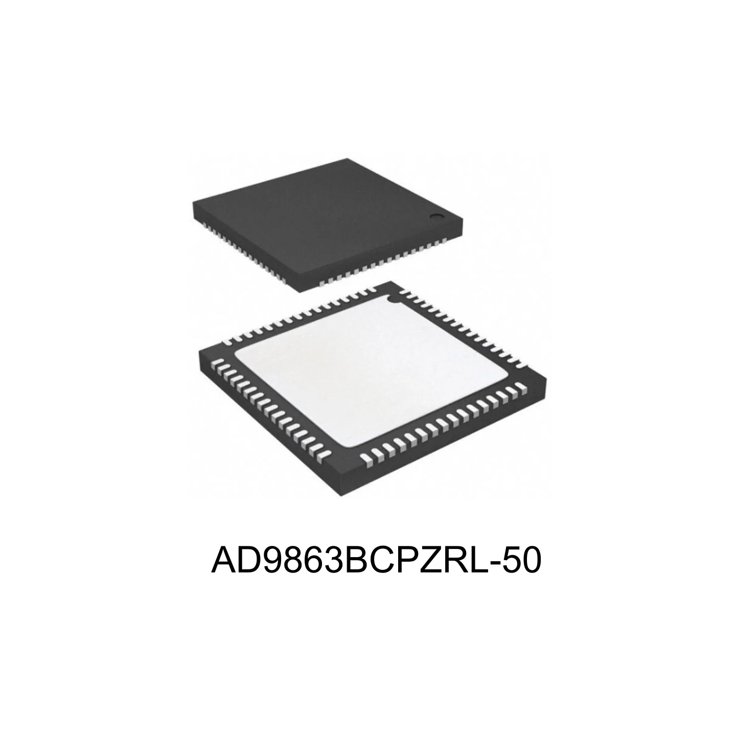 3Pcs Ad9863Bcpzrl-50 Analog Devices Cy-Ad9863Bcpzrl-50 3.6V Wll,Wlan 2.7V Qfn-64-Ep Smd Mounting 9Mm*9Mm*830Μm Radio Frequency Wireless Rf Front End