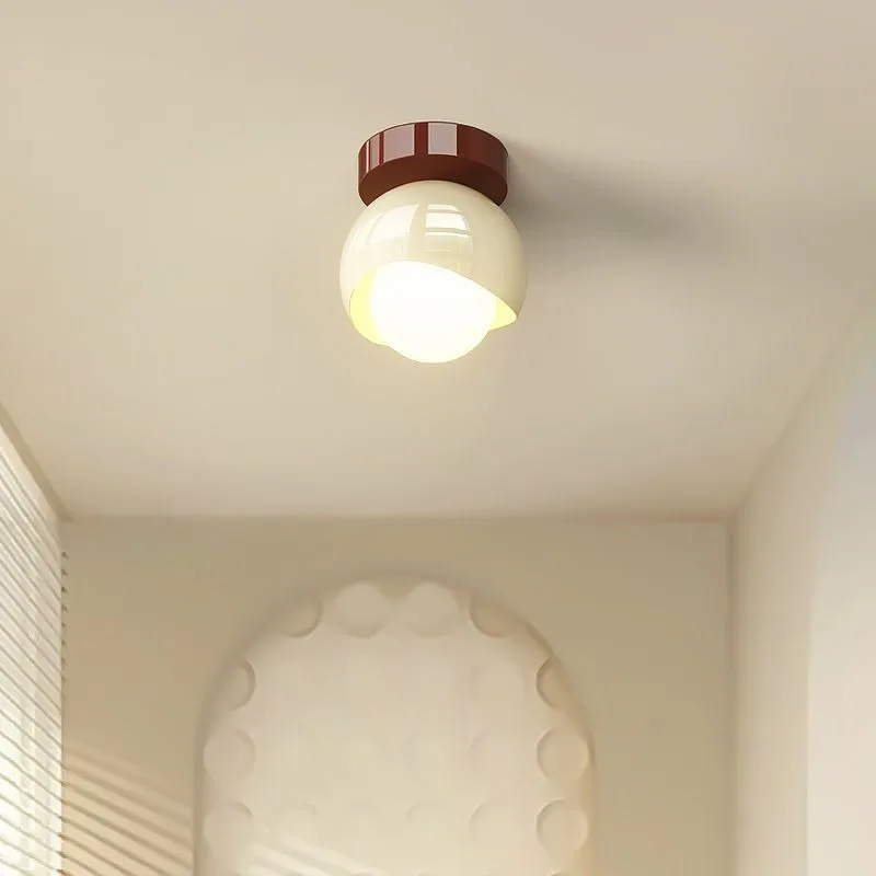 New Modern Cream Style Minimalist LED Ceiling Light for Hallway Corridor Entryway Balcony Home Decor