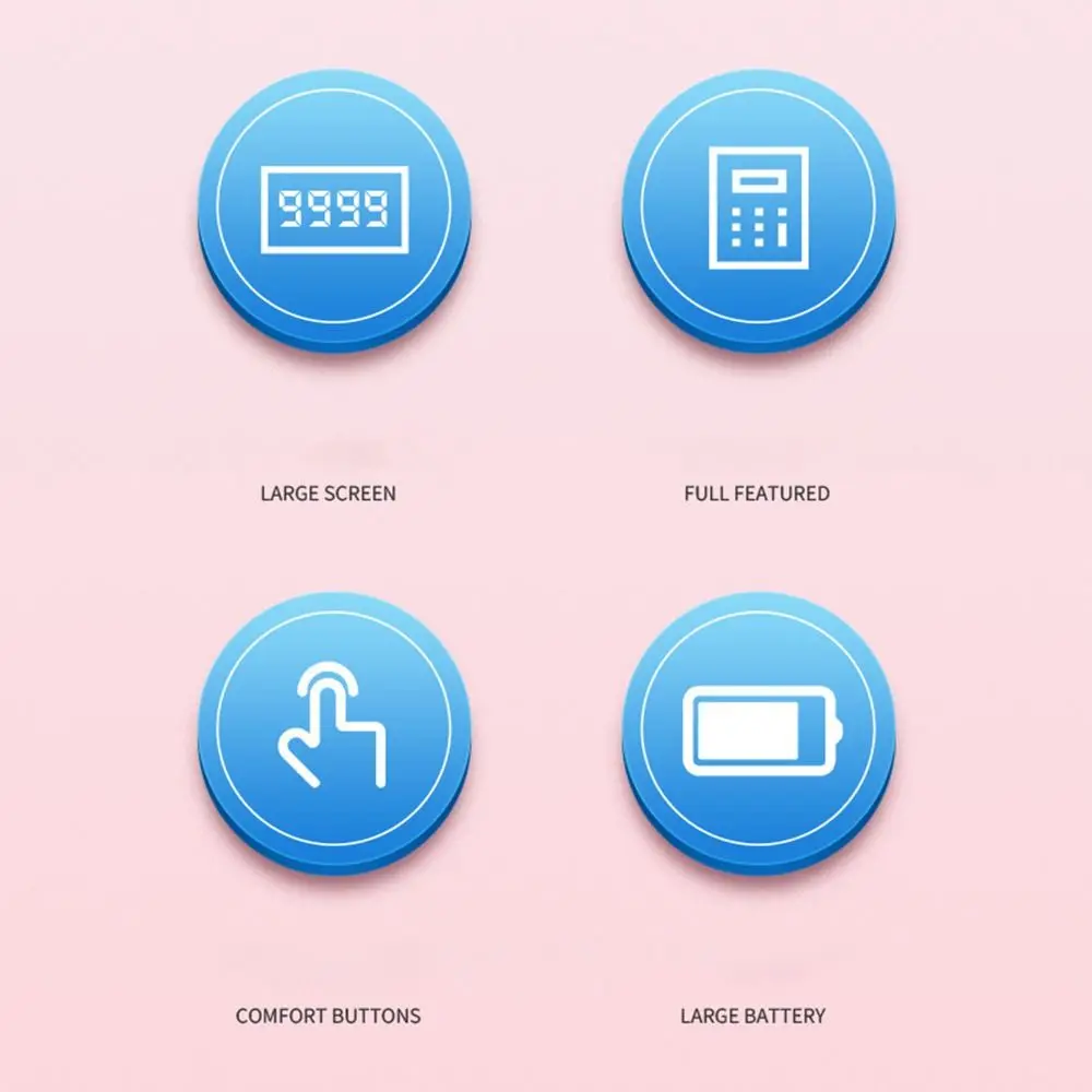 

Multifunctional 12 Digits Calculator Battery Powered Efficient Calculation Business Calculator Easy To Use Portable