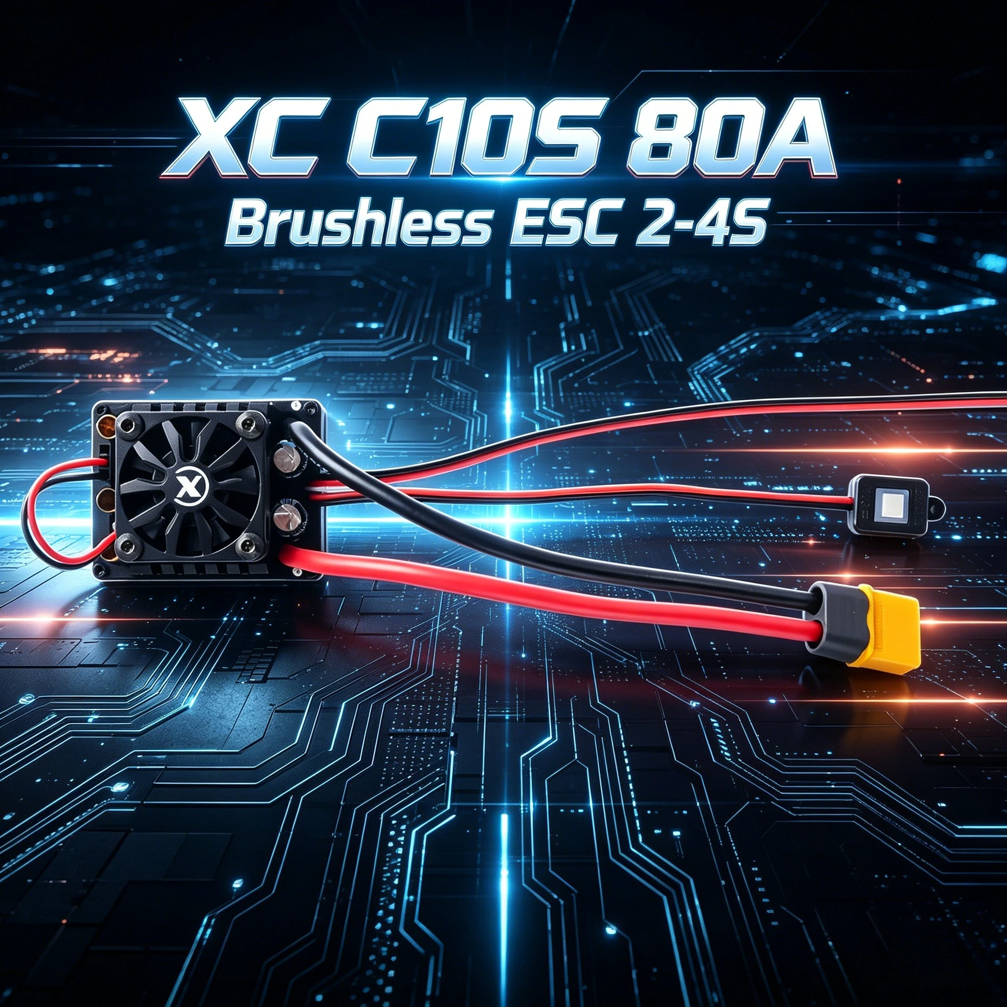 xc-c10s-80a-brushless-esc-2-4s-lipo-battery-for-1-10-rc-model-car-truck-buggy-on-road-racing-upgrade-accessories
