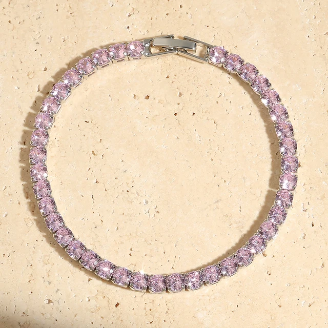 ZAKOL błyszcząca różowa markiza liść cyrkon regulowana bransoletka z amuletem dla kobiet wykwintna biżuteria zaręczynowa ślubna nowe kolory