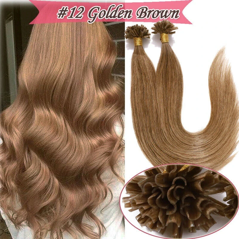 human-hair-u-tip-hair-wig-12inch-50-strands-wholesale-price-dropship-color-4-27-hair-extensions