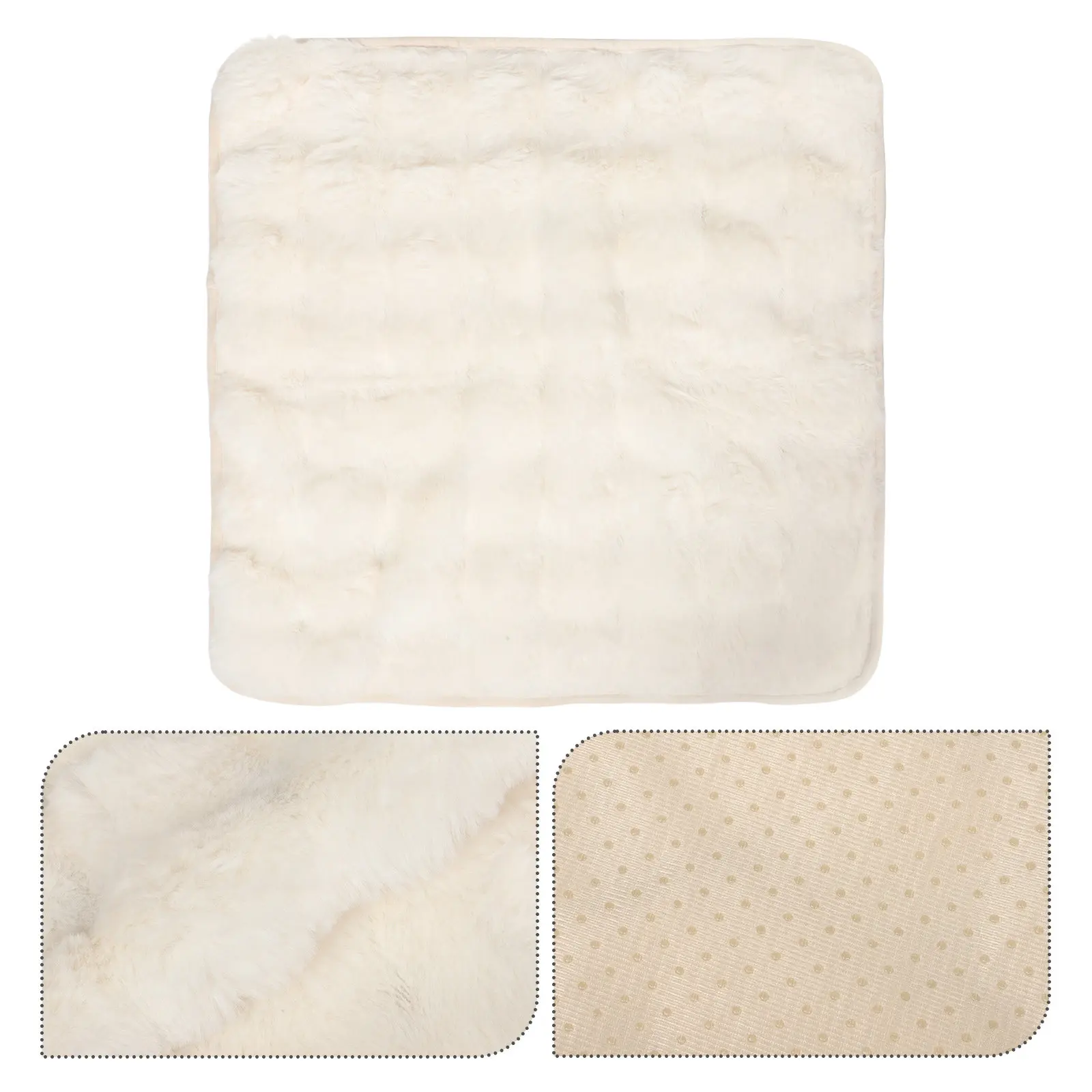 Washable Non-Slip Thick Sofa Cushion Cover Soft Flannel Seat Pad for Living Room Winter Warm Sofa Mat with Anti-Slip Base Couch