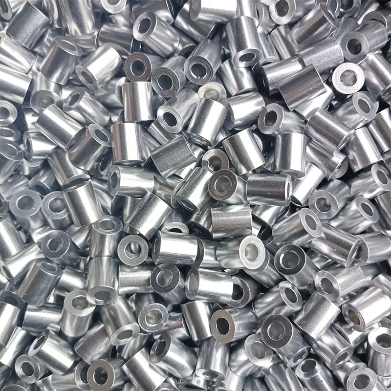 Aluminum Alloy Flat Washer Aluminum Bushing Gasket Spacer CNC Sleeve Non-Thread Standoffs M3.2 M4.2 M5.2 M6.2 M8.2