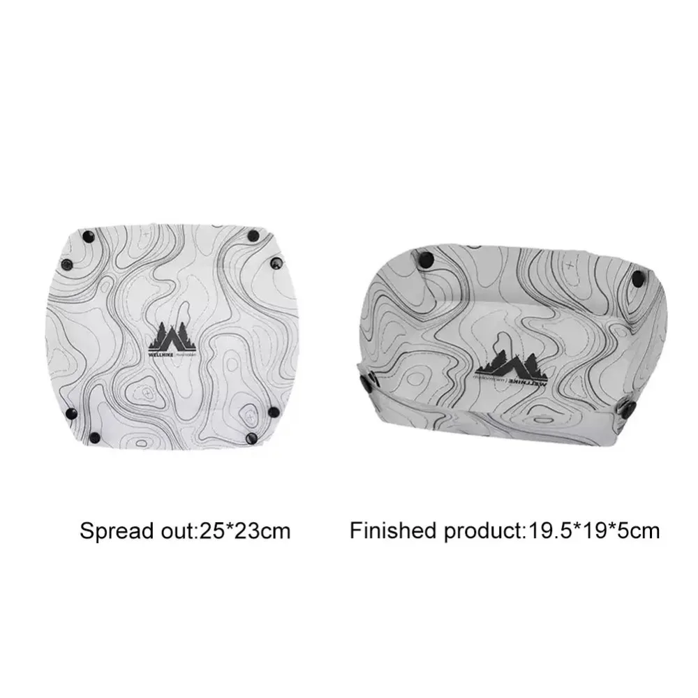 

New Lightweight Foldable Camping Tableware Multi-purpose Heat-resistant Dinner Plate Free Heat-resistant Portable Bowl Travel