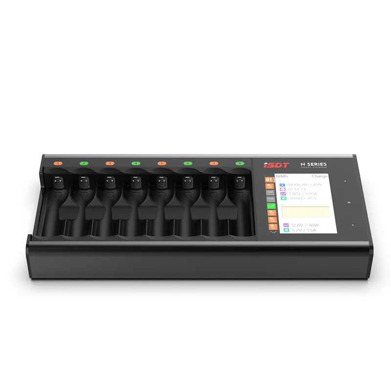ISDT N8/N16/N24 LCD Display Universal Battery Charger for AAA AA Battery LiIon LiHv Life NiMh Nicd Nizn Model USB Type-c Charger