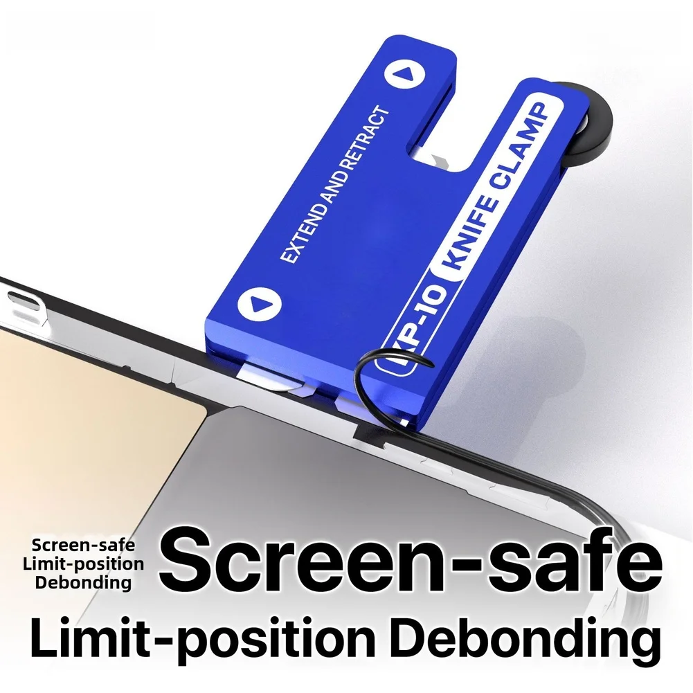 For Mobile Phone Repair Tool KP-10 Depth Limiting Clamp with Adjustable Spacing and Scratch Protection Rollers