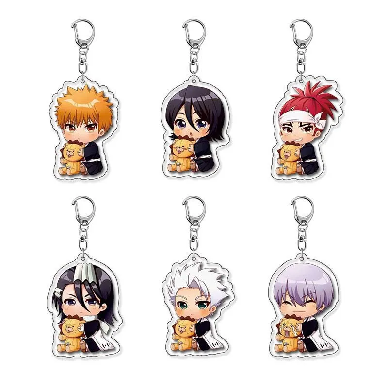 

Anime Bleach Ichigo Kurosaki & Ulquiorra Cifer Anime Double-layer Acrylic Keychain Bag Pendant Fans Bag Gifts New Kingring