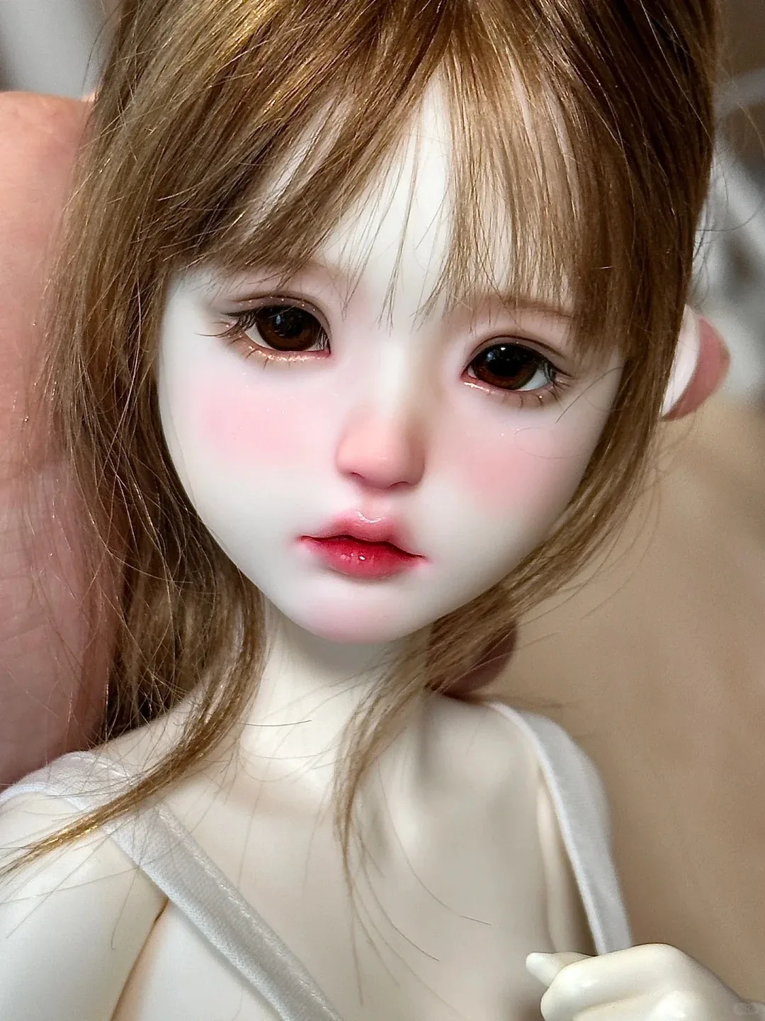 BJD-メングメンカットの女の子の人形,高品質の関節フィギュア,新しいおもちゃ,人工人形,化粧品,在庫あり,1/4