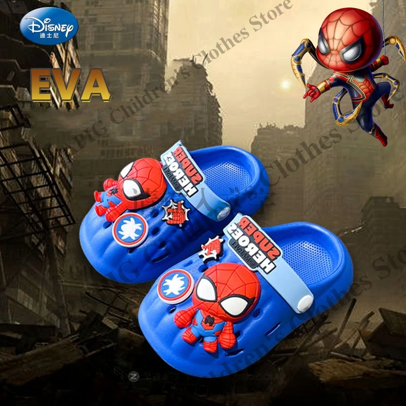 

Spiderman Children's Slippers Boys Non-slip Boys New Indoor Home Bath Parent-child Deodorant Children Baby Soft Sole Summer