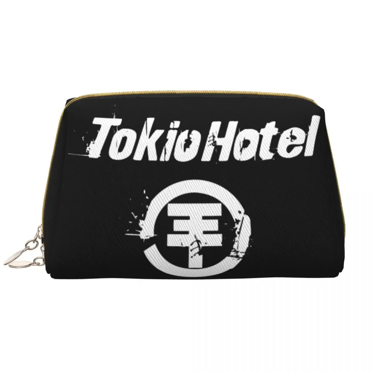 Kawaii Heavy Metal Music Rock Tokio Hotels Logo Travel Toiletry Bag for Women Makeup Cosmetic Bag Beauty Storage Dopp Kit