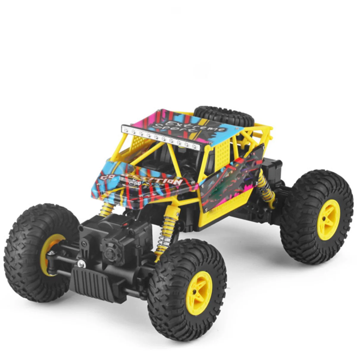 1:18 Scale Remote Control Off-Road Car Double Steering Gear Four-Wheel Drive Climbing Toy With LED Lights For Kids