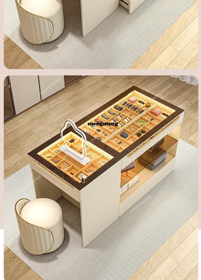 

H luxury Cloakroom dresser modern drawer storage cabinet large-capacity jewelry display cabinet bedroom chest of drawers furnit