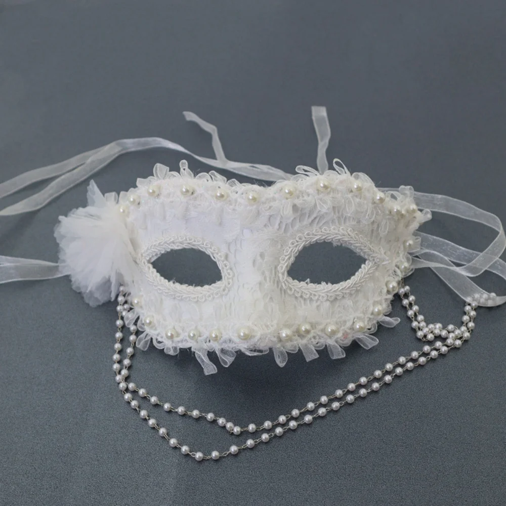 

Маска кружево с жемчугом кулон половина лица женский взрослый нарядное платье бал вечерние танцевальный реквизит аксессуары для фотосъемки