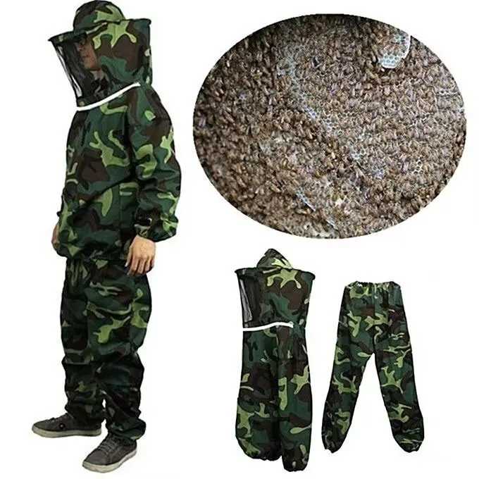 Unisex Beekeeping Suit with and Pants Beekeeping Protective Clothes, Detachable For Adult Anti Bee Full Body Beekeeping Suit