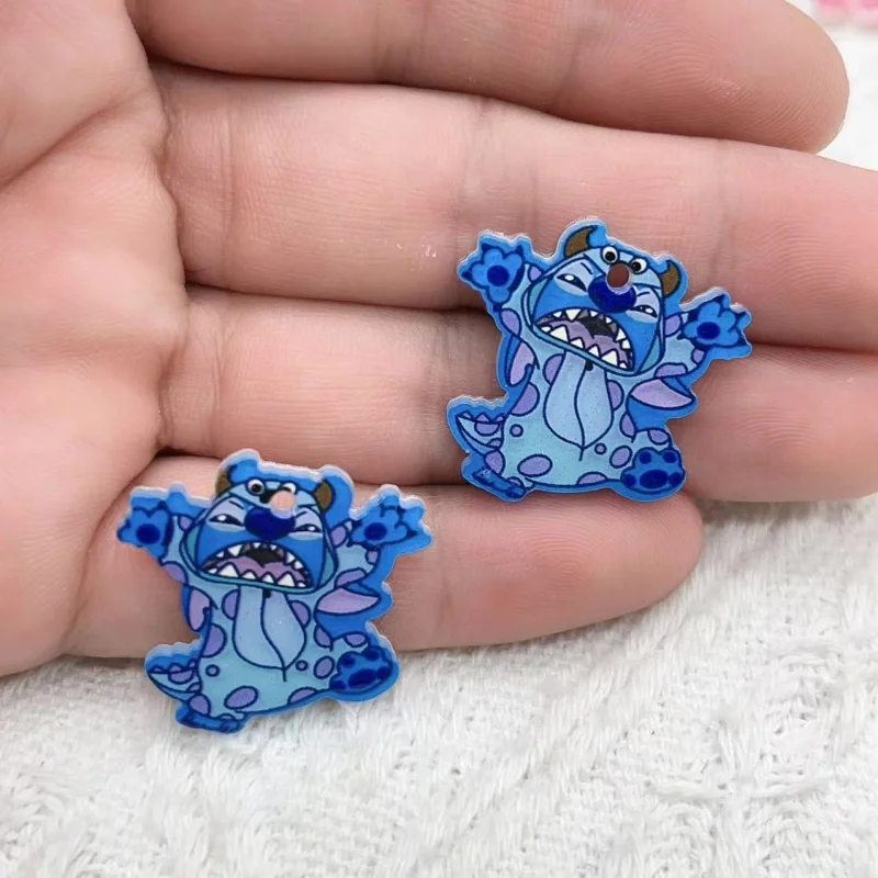 10pcs acrylic cartoon animal jewelry necklaces bracelets earrings pendants DIY craft products