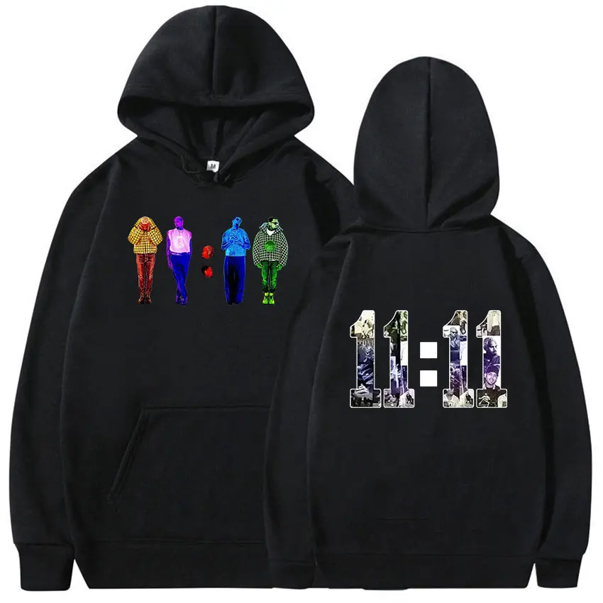 Rapper Chris Brown 11:11 Tour 2024 New Hoodie Men Retro High Quality Fashion Sweatshirt Hip Hop Gothic Clothing Pullover Hooded