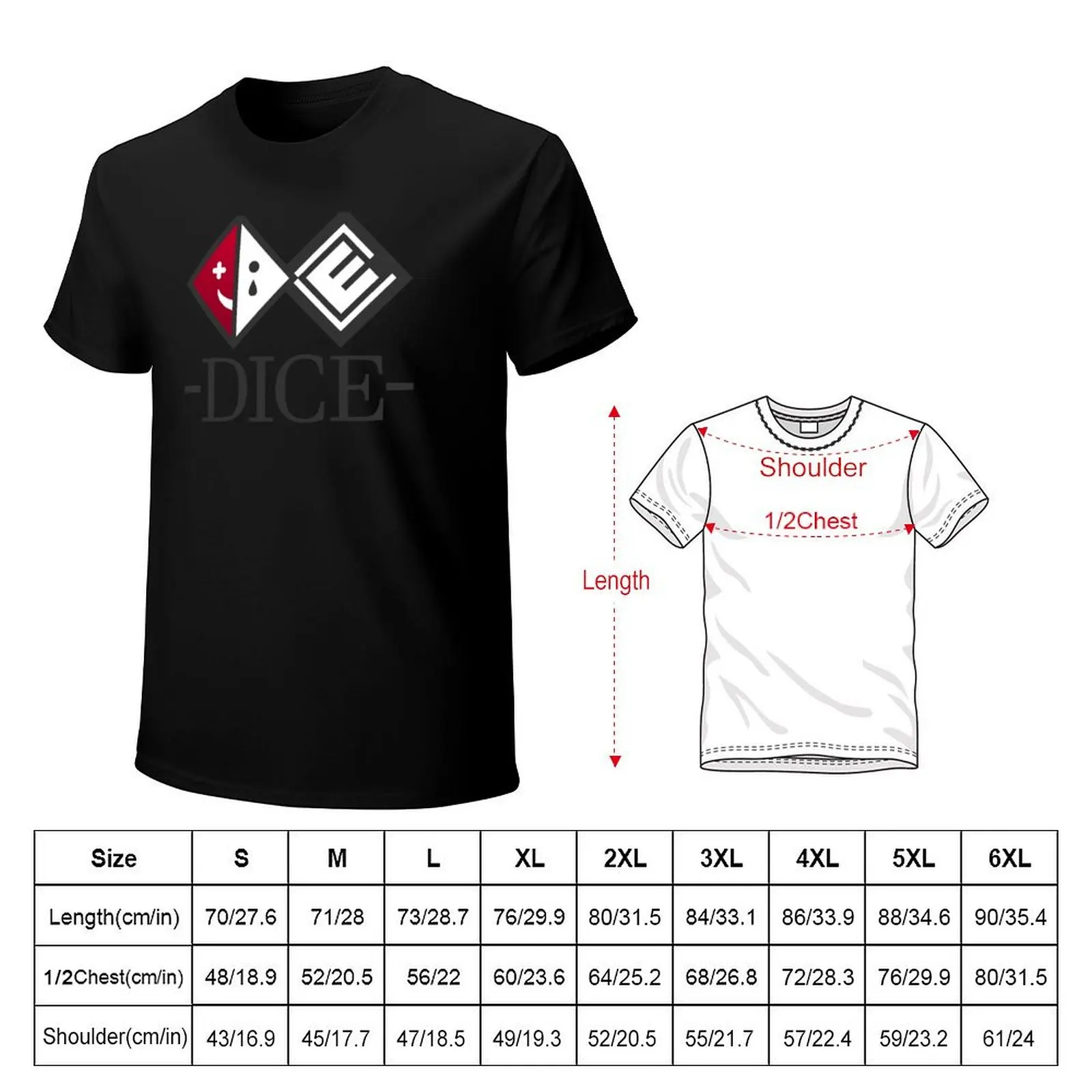 D.I.C.E. Logo T-Shirt plus size tops custom shirt heavyweight t shirts for men