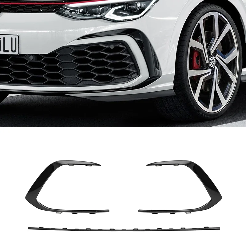 

Suitable for Volkswagen Golf 8 MK8 GTI ABS front bumper grille fog light decorative strip sticker body modification kit