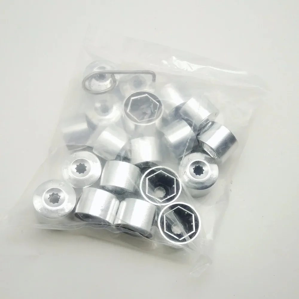 20pcs Car Wheel Bolt Caps Tyre Screws Cover For Volkswagen VW POLO Tiguan Passat B5 B6 B7 Golf 4 5 6 7 MK6 Jetta MK5 Bora Touran