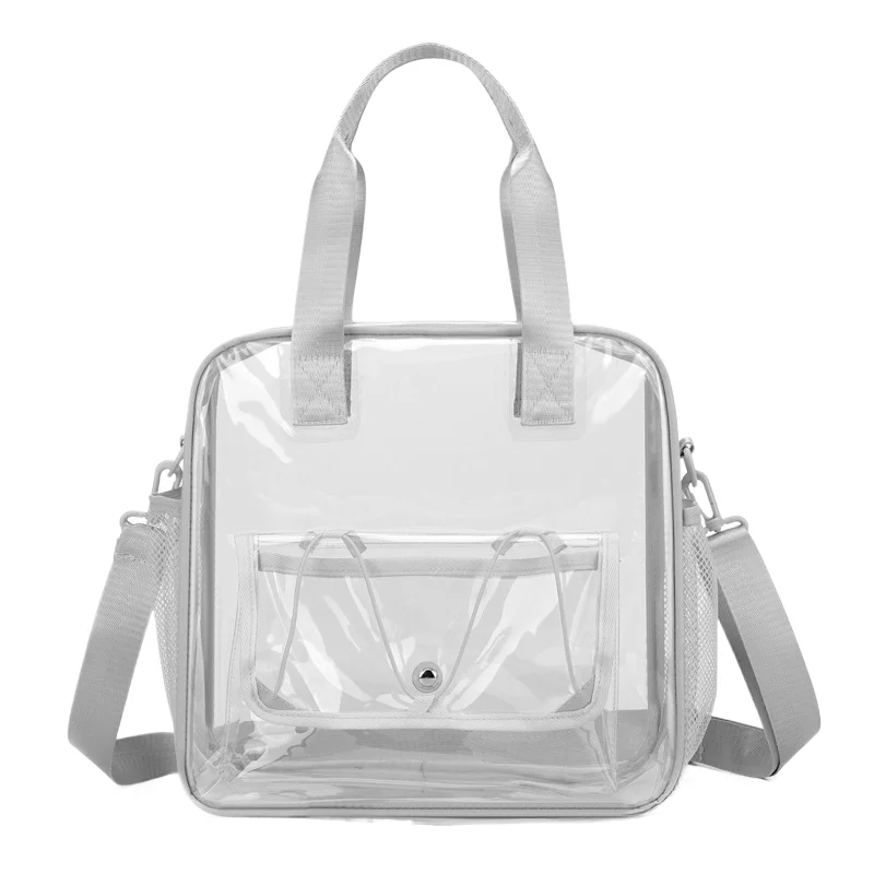 Transparent swimming bag, PVC travel storage bag, vacation travel bag, stadium concert PVC bag