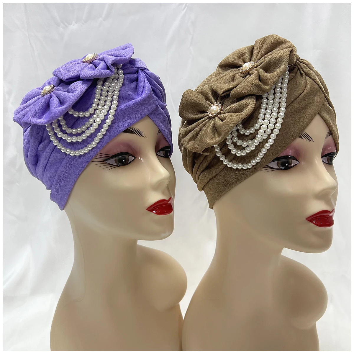 Hurtownie 6/12 sztuk zamówienie moda muzułmańska kobieta turban kapelusz aksamitna gorąca Rhinestone solidna indyjska czapka z daszkiem czapka z