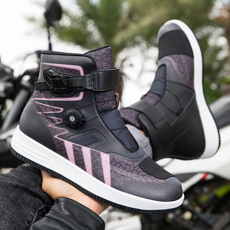 

Мотоциклетные мужские новые четырехсезонные профессиональные защитные ботинки для отдыха, модные уличные мотоциклетные ботинки с защитой от падения