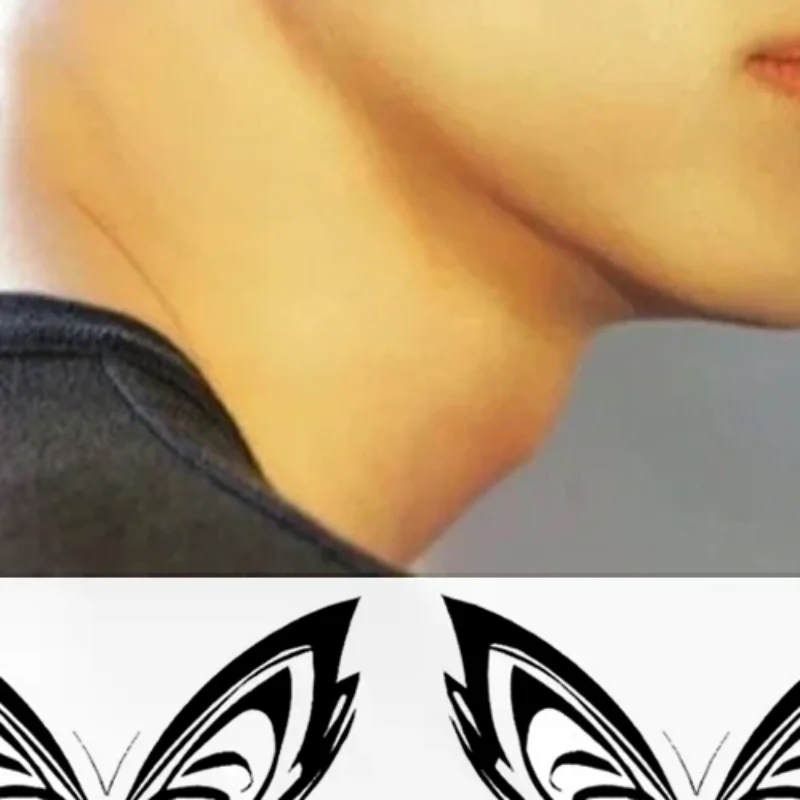 

2/5/10Pcs Lasting Butterfly Fake Tattoo For Woman Man Neck Art Tattoo Sticker Herbal Temporary Tattoos Waterproof Tatuajes