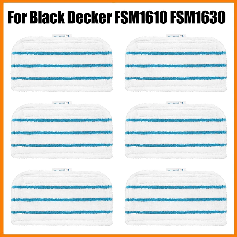 Compatible with Black Decker Steam Mop FSM1610/FSM1630/FSMH13E5/FSMH1321-A9/FSM1616/HSMC1321 Washable Mopping Pad Accessories