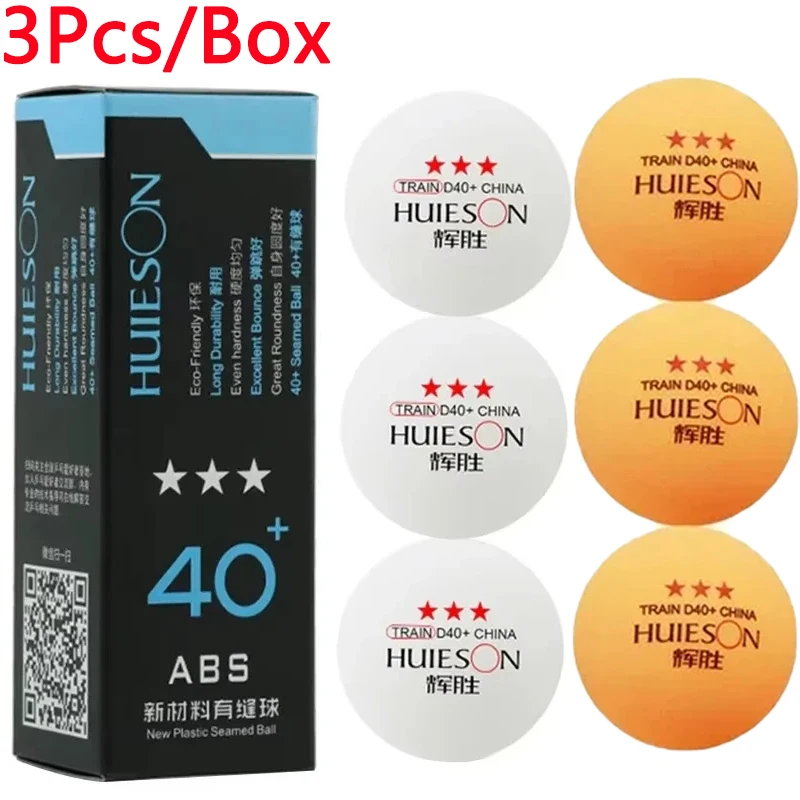 

Набор из 3 штук в коробке: 3-звездочные теннисные шарики премиум-класса 40+ для продвинутых тренировок, из АБС-пластика, для настольного тенниса