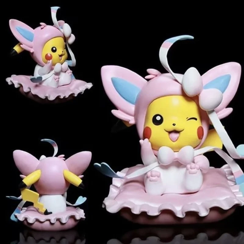 ポケモンモデルピカチュウコスシルヴィオン手作り宴会パーティー小道具装飾かわいいデスクトップ装飾品誕生日プレゼント子供のおもちゃ